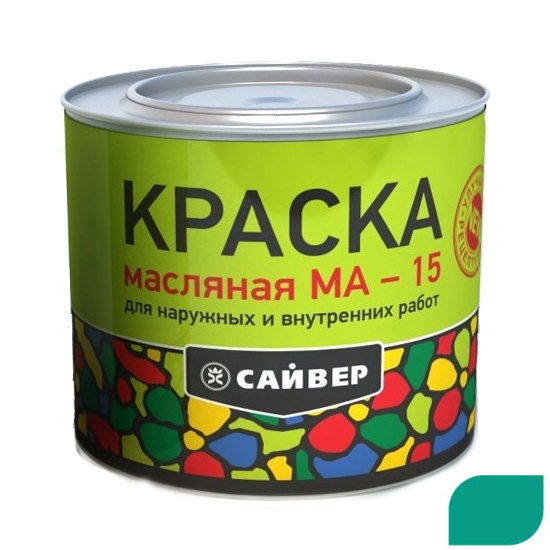 Краска масляная МА-15 бирюзовый (1,9кг)(6) Сайвер СНЯЛИ
