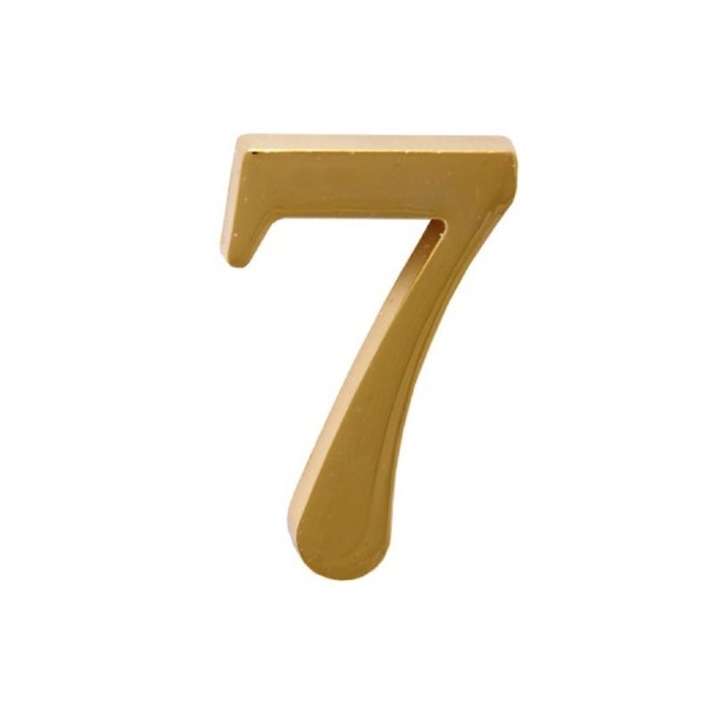 Цифра дверная "7" на клеевой основе ЗОЛОТО/АЛЛЮР