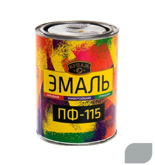Эмаль ПФ-115 "Купаж" серый /0,8кг/ /14/