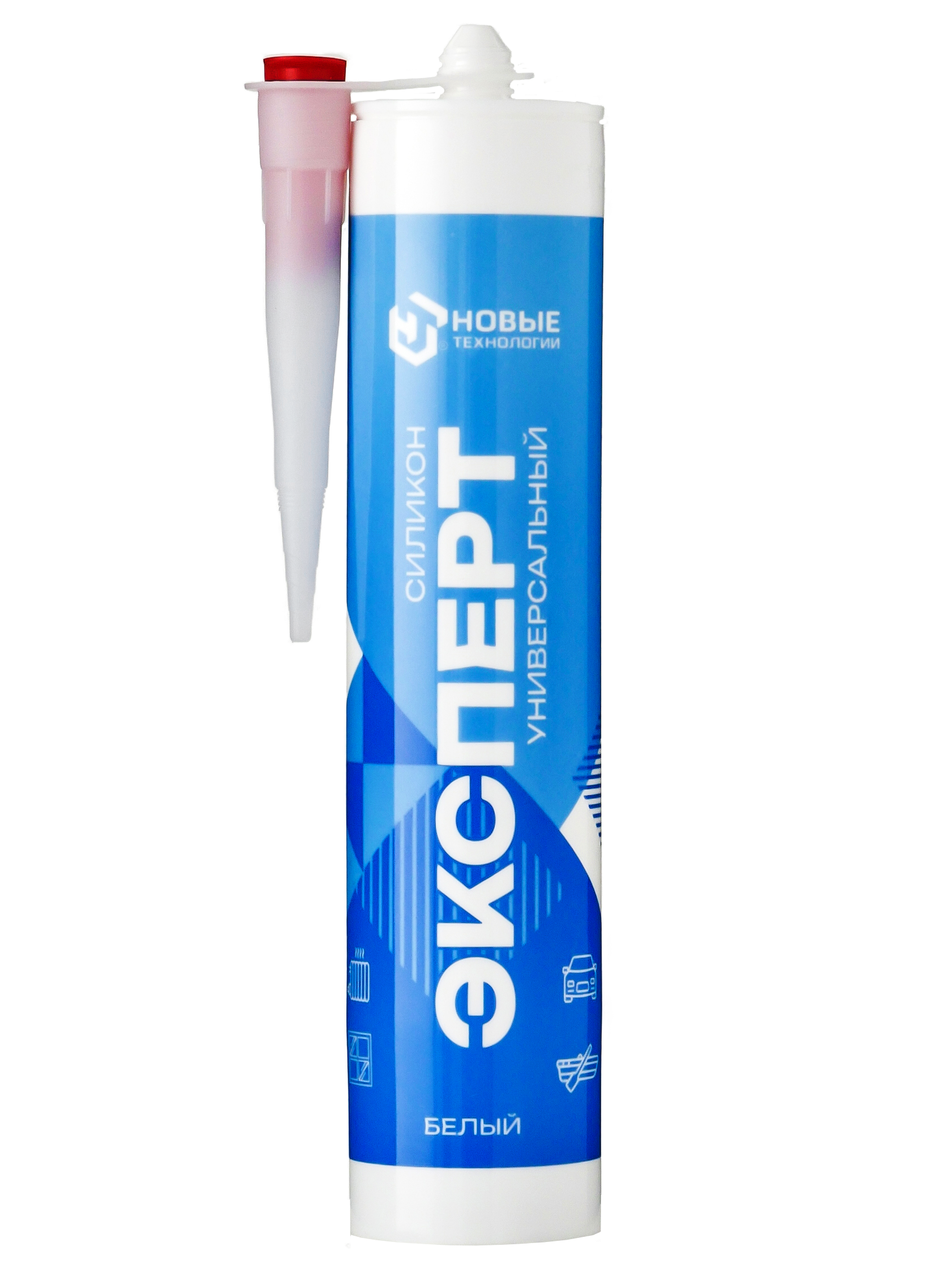 Герметик силикон универсальный белый ЭКСПЕРТ