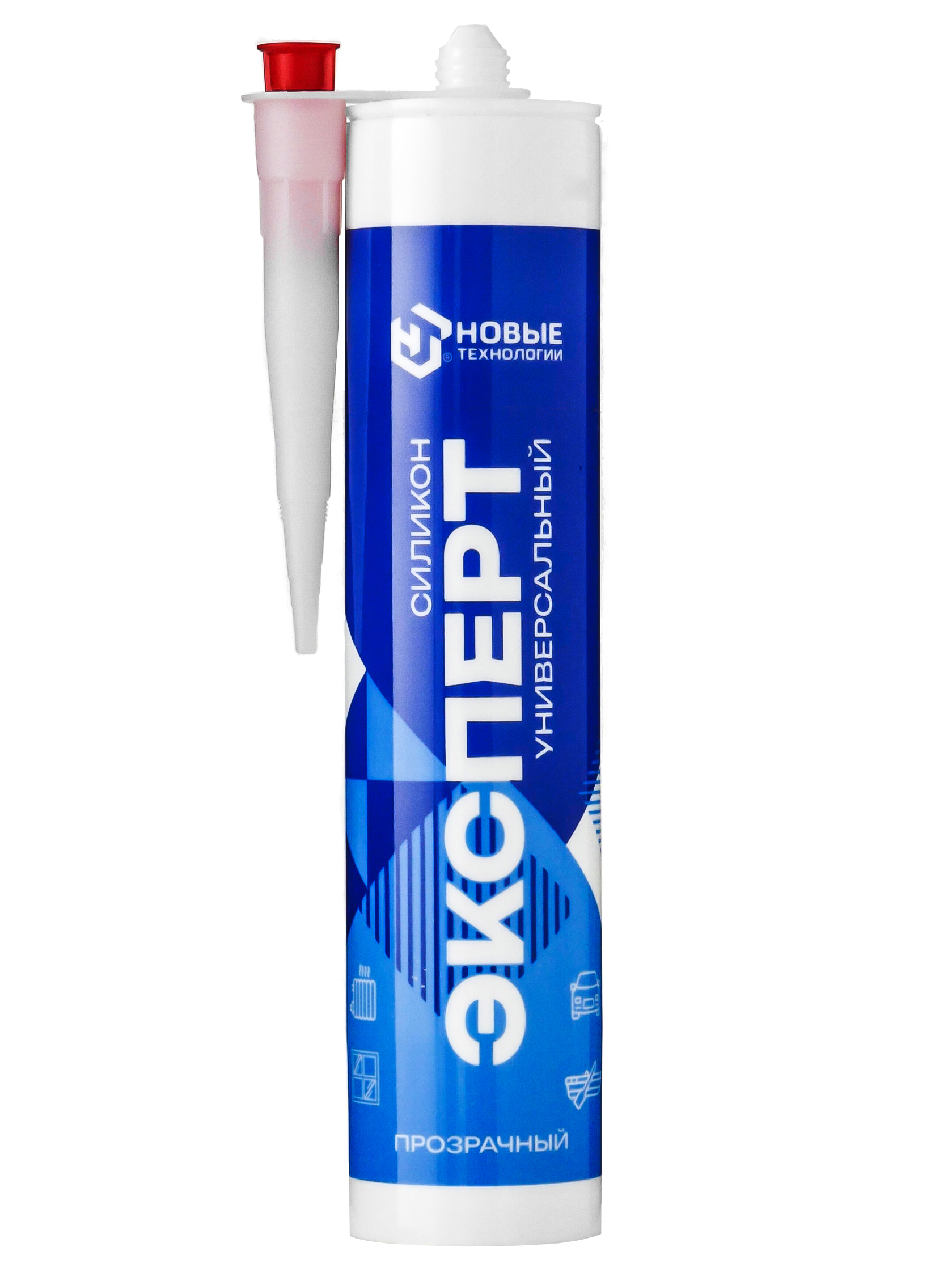 Герметик силикон универсальный прозрачный ЭКСПЕРТ