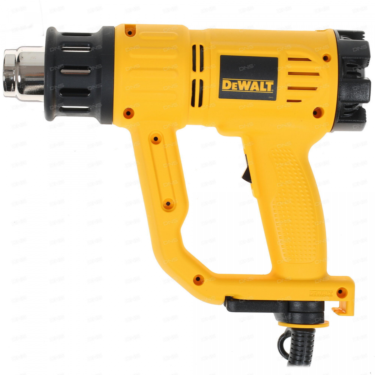 Фен DeWalt D26411-QS (1800Вт, 250/450л/м, 50-400/50-600грС, 2насадки)