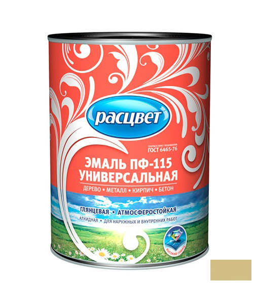 Эмаль ПФ-115 "РАСЦВЕТ ГОСТ" бежевая 2,7кг /6/
