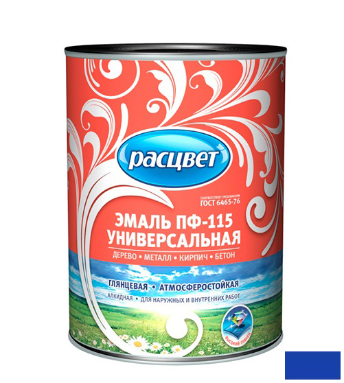 Эмаль ПФ-115 "РАСЦВЕТ ГОСТ" синяя 2,7кг /6/