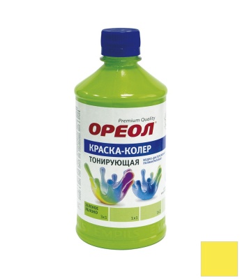 Краска-колер "ОРЕОЛ" тонирующая ВД полиакриловая лимонный сад 0,725кг /10шт/							